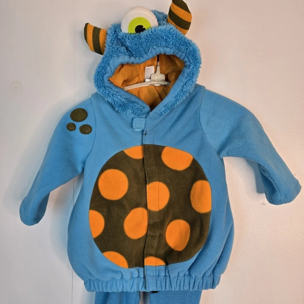 Old Navy Blue Monster Halloween Costume 0-6 Months‎